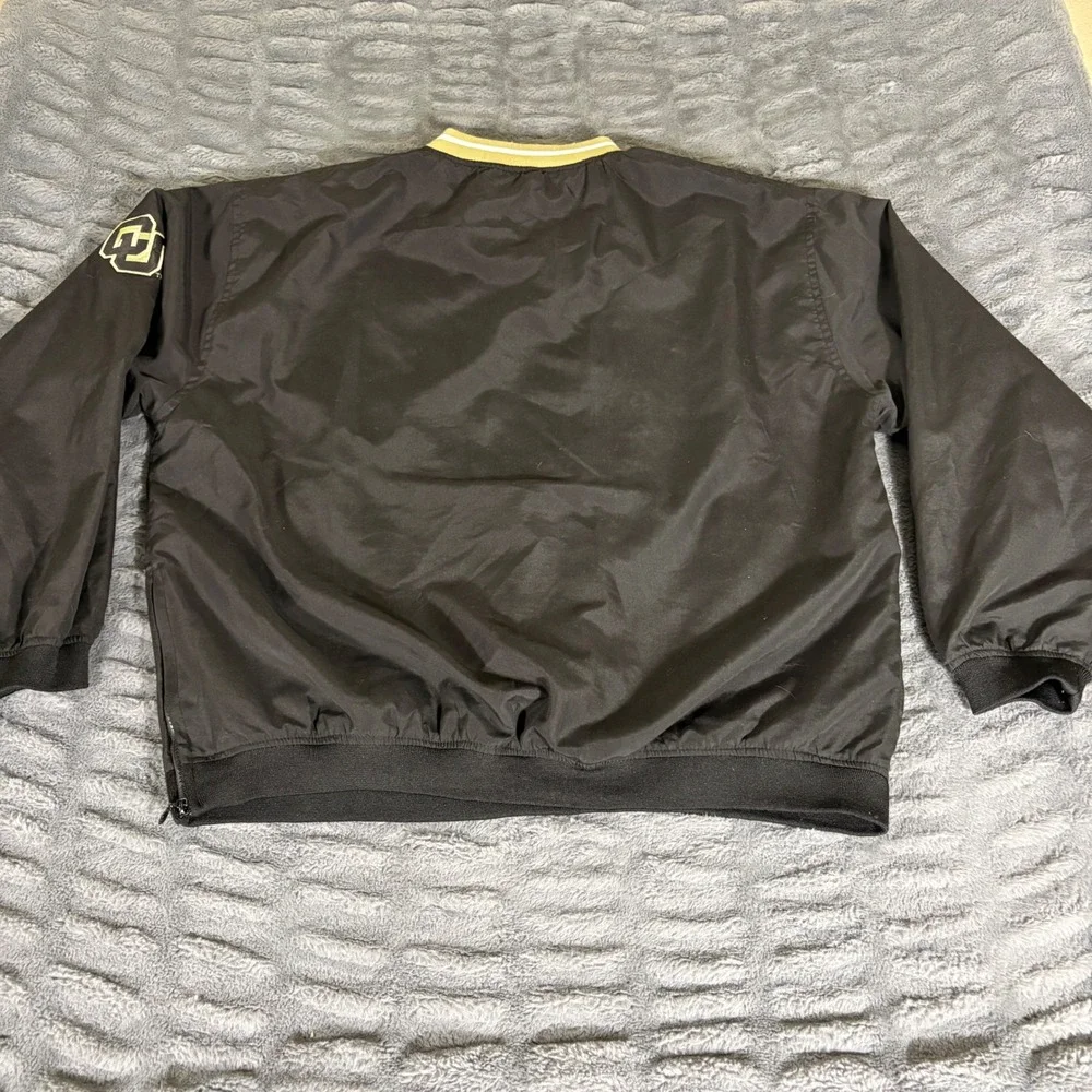 Cadre Colorado Buffaloes V-Neck Windshirt Pullover Black Gold Mens XL AR101
